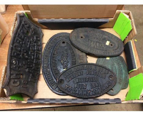 Wagon plates etc.