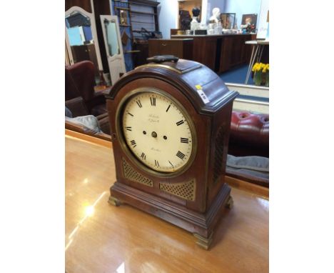 A Georgian mahogany eight day bracket clock, by Roberts of St. James Street, London