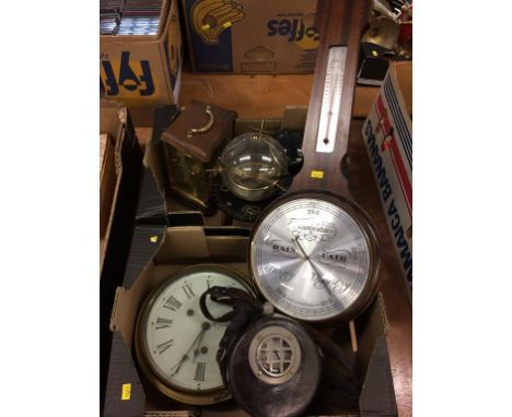 A Night Watchman's clock, a bulkhead clock etc.