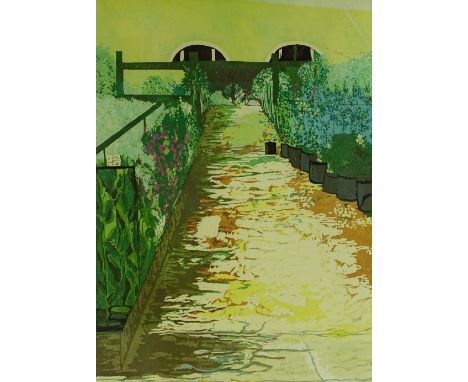 Katie Clemson, colour lithograph, Early One Morning, signed in pencil, dated 1980, image 22" x 16", framed.