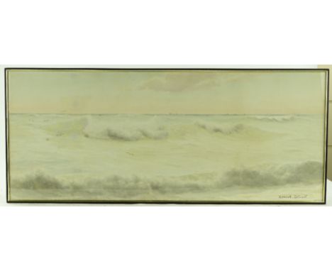 Ernest Stuart, watercolour, seascape on the coast of Mull, signed, 16" x 38", framed.