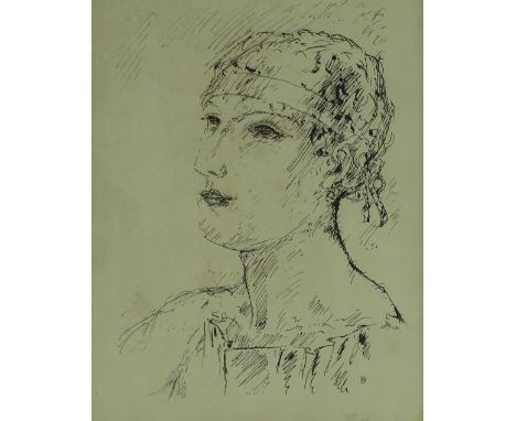 Pierre Bonnard (1867-1947), etching, Sainte Monique, signed with monogram in the plate, 12.5" x 9.5", framed.