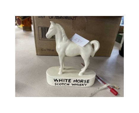 Small ceramic White Horse Scotch Whisky advertising figure