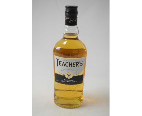 One bottle Teachers Highland Cream blended Scotch Whisky, 70cl, 40% together with one bottle of Grants blended Scotch, 70cl, 