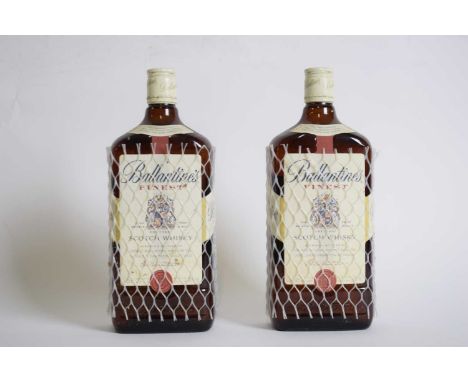 Two 1 ltr bottles Ballantines Finest Scotch Whisky (2)