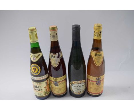 1979 Burg Layer Schlosskapelle Kabinett, 1 bottle; 1978 Binger St Rochuskapelle Spatlese, 1 bottle; 1985 Baden Bereich Spatbu