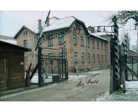 WW2 Auschwitz survivor Iby Knill signed 8x12 colour photo. Iby Knill was liberated by American troops whilst on a death march