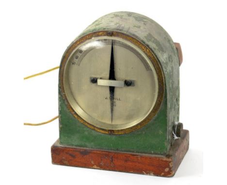 A  GPO TYPE TELEGRAPH SIGNAL INDICATOR/GALVANOMETER                                                          WITH SILVERED DI