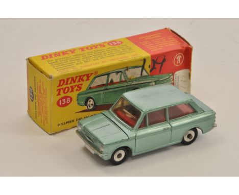 Dinky No. 138 Hillman Imp Saloon in metallic light green. E to NM in F to G Box.