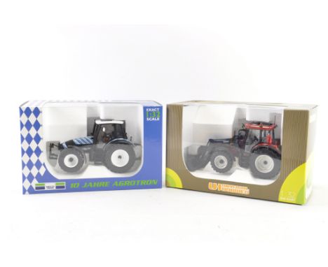 Universal Hobbies Tractor duo including Deutz Special Edition plus Valtra with Loader. NM/M in boxes. (2)
