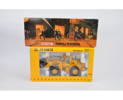 Joal 1/35 JCB 456B ZX Wheel Loader plus Matchbox MOY Fire Engine. NM to M in Boxes. (2)