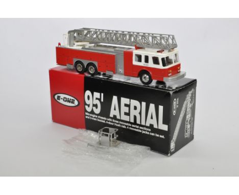 Scarce Conrad 1/50 5505 E-One US Aerial 95' Extending Ladder Fire Truck. NM in E Box.