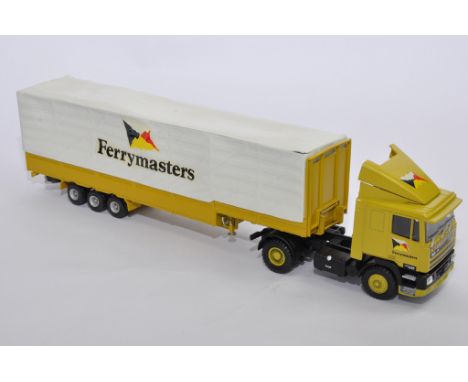 Zon Models / Heavy Goods 1/48 White Metal DAF 95 Sleeper Truck Tractor Unit with Taskers Step Frame Curtainside. P&O Ferry Ma