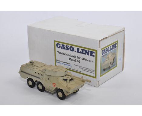 Gasoline Limited Edition 1/50 Resin Ratel 90 6X6 APC with 90mm Gun. South African Army. NM with original box.