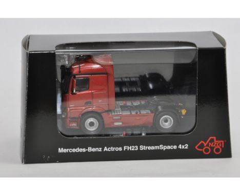 NZG 1/50 Mercedes Benz Actros in Red Truck Tractor Unit. As New.