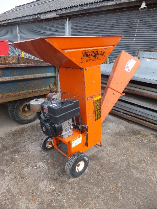 Crary Bearcat chipper/shredder Model 180, 8hp Briggs & Stratton SN 14871 with manual