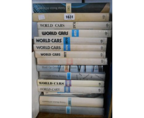A collection of 1970's World Cars Publication, 1960's Automobile Club of Italia yearbooks, and others