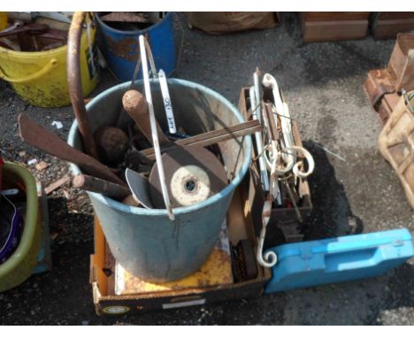 A large quantity of assorted tools, etc.
