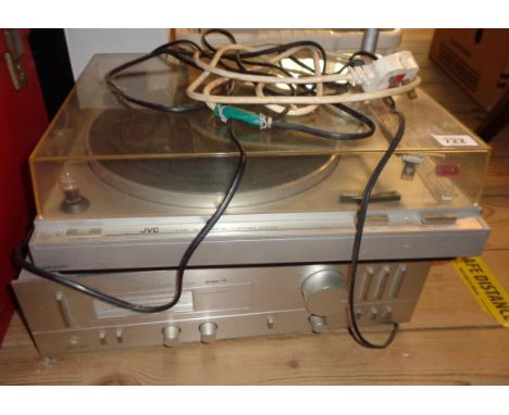 A vintage JBC A-X1 Super A stereo integrated amplifier - sold with a JBC L-21 auto return turntable system