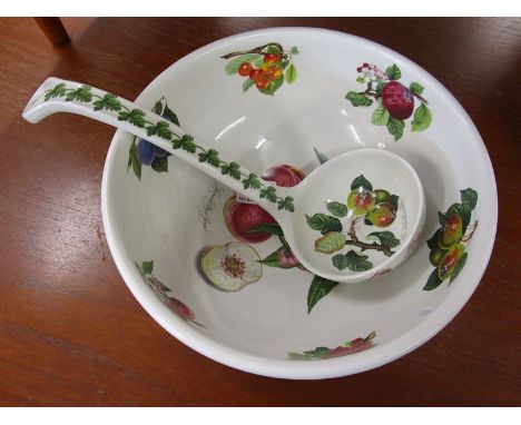 Portmeirion bowl &amp; ladle - Goddess of fruit Pomona Britannica