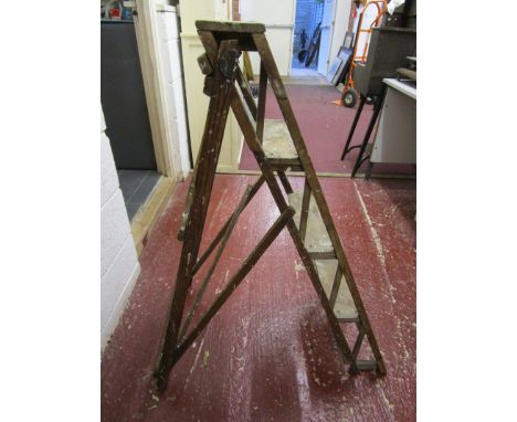 Vintage wooden step ladder