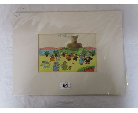 Vintage 'Babar' print (circa 1938) by Jean de Brunhoff
