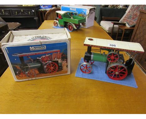 Boxed Mamod steam engine tractor