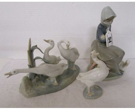 3 Lladro figures