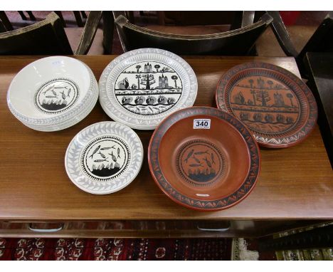 Collection of Scottie Wilson Royal Worcester.