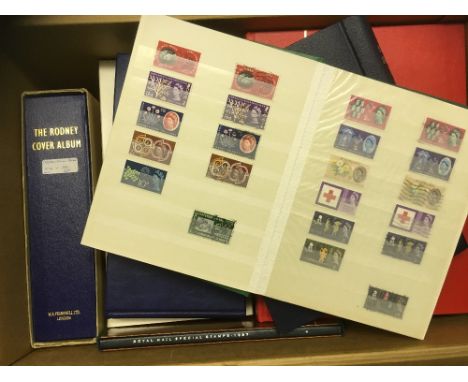 STAMPS : World accumulation of stamps and GB first day covers and presentation packs in 13  albums plus some loose. Covers fr