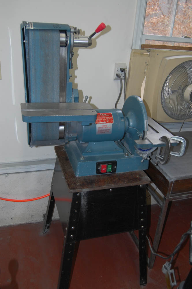 ENCO 1634700 COMBINATION BELT / DISC SANDER, WITH STAND, 6'' X 48