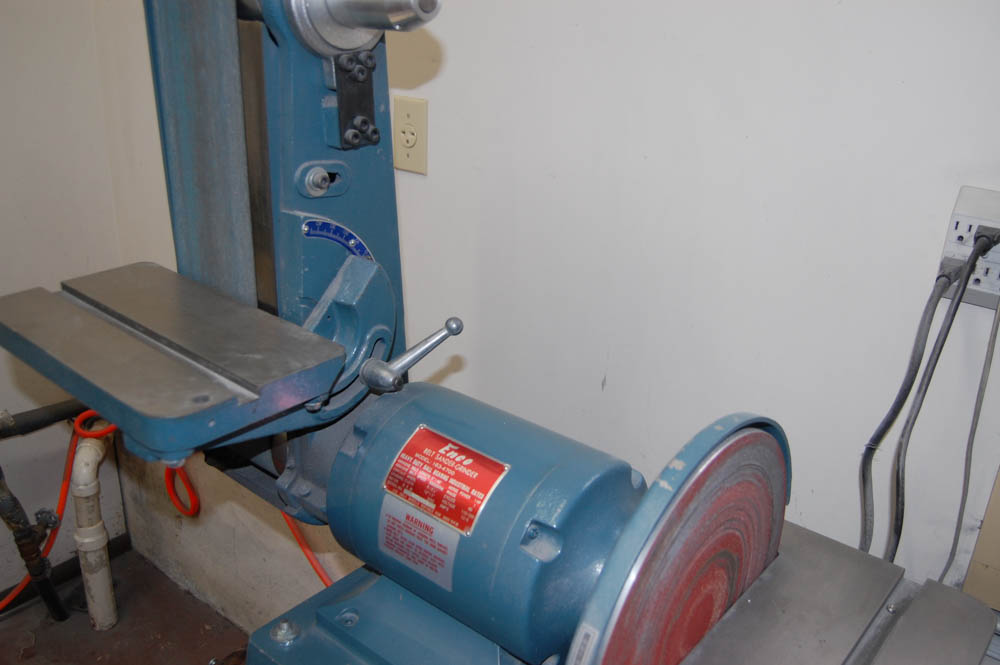 ENCO 1634700 COMBINATION BELT / DISC SANDER, WITH STAND, 6'' X 48