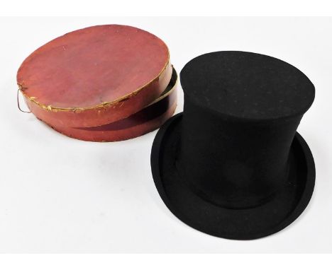 An Alfred Pellett Ltd gentleman's opera hat, with Alfred Pellett Ltd stamp for Cross Street and Royal Exchange 8 Market Stree