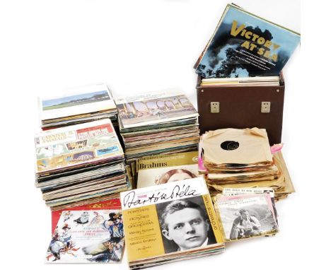 Various records 33rpm, etc., 45rpm, Decca, etc., classical music, Beethoven Violin Concerto, various other classical music, e