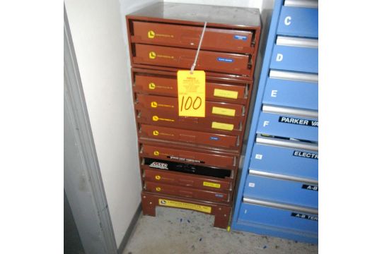 Lawson 10 Drawer Storage Cabinet With Content Of Screws