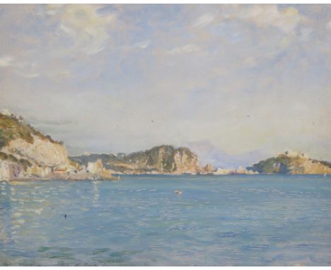 Edgar Thomas Wood (1860-1935) Pozzuoli, Naples Signed, titled and dated 1920 Oil on canvas-board 23 x 28cm Provenance: G. K. 