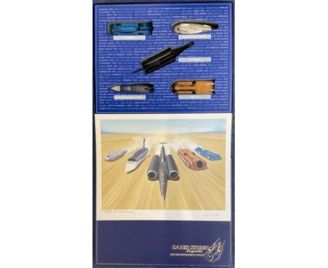 Land Speed Legends Special Limited Edition Collectors Set by Lledo includes Bluebird, Railton Mobil Special, Thrust SSC, Thru