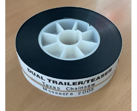 Texas Chainsaw Massacre 35 mm Cinema Film trailer 2003 from National Screen, complete with Identifying Band, good conditionWe