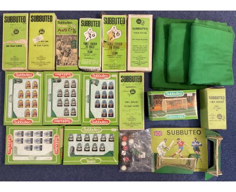 Subbuteo Collection by Subbuteo Sports Games Ltd includes 3 x Playing Field (Mats), Subbuteo Booklet, a bag with various ball