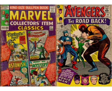 8 Marvel Silver Age Comics Collection. The Avengers The Road Back 22 NOV, Marvel Collectors Item Classics #1 1965, Nick Fury,
