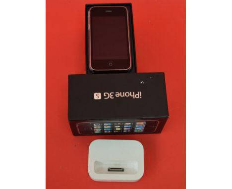 IPhone 3G s in original box. IMEI 012267003950889, SERIAL 88042LCLEDG. [MOBILE PHONE DISCLAIMER - it is the bidders responsib