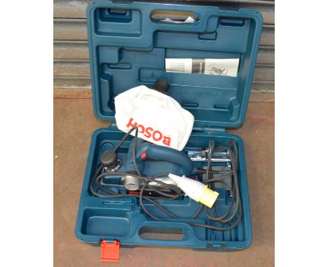 POLICE > Bosch 110 volt electric planer with original box. [NO RESERVE] [VAT ON HAMMER PRICE]
