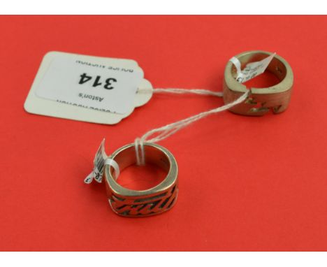 Two designer rings [VAT INCLUDED IN THE HAMMER PRICE ON THESE LOT - note this doesn't affect non-VAT registered bidders]
