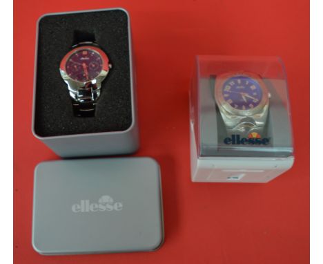 2 Ellesse watches in display cases (One a Chronograph)