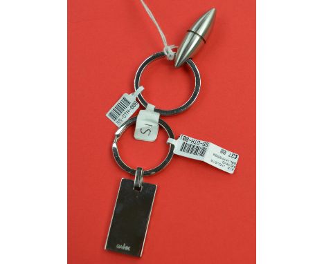 Two designer keyrings [VAT INCLUDED IN THE HAMMER PRICE ON THESE LOT - note this doesn't affect non-VAT registered bidders]
