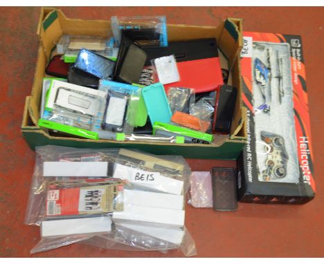 POLICE > A miscellaneous lot: Remote Control helicopter, phone cases, "One Direction" pens etc. [NO RESERVE] [VAT ON HAMMER]
