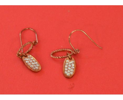 Pair of designer earrings [VAT INCLUDED IN THE HAMMER PRICE ON THESE LOT - note this doesn't affect non-VAT registered bidder