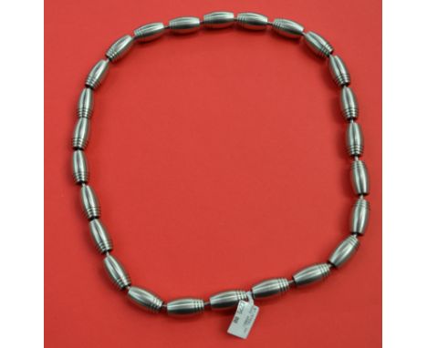 Stainless steel designer necklace RRP £225 [VAT INCLUDED IN THE HAMMER PRICE ON THESE LOT - note this doesn't affect non-VAT 