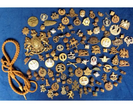 Military Badges and Pips, a collection of 100+ items to include original and reproduction badges of varying ages, Royal Engin