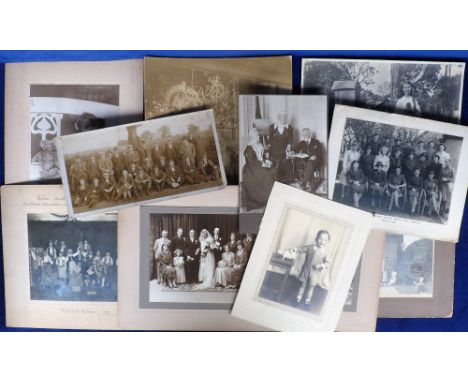 Photographs, a collection of b/w Social History images dating from approx. 1890 - 1950s to include weddings, hospitals, nurse